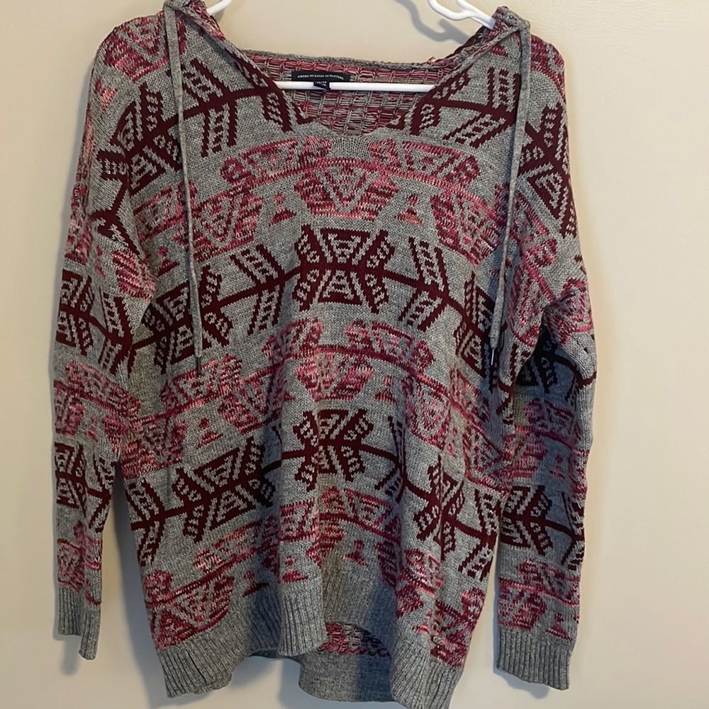 XS American Eagle Hooded Sweater